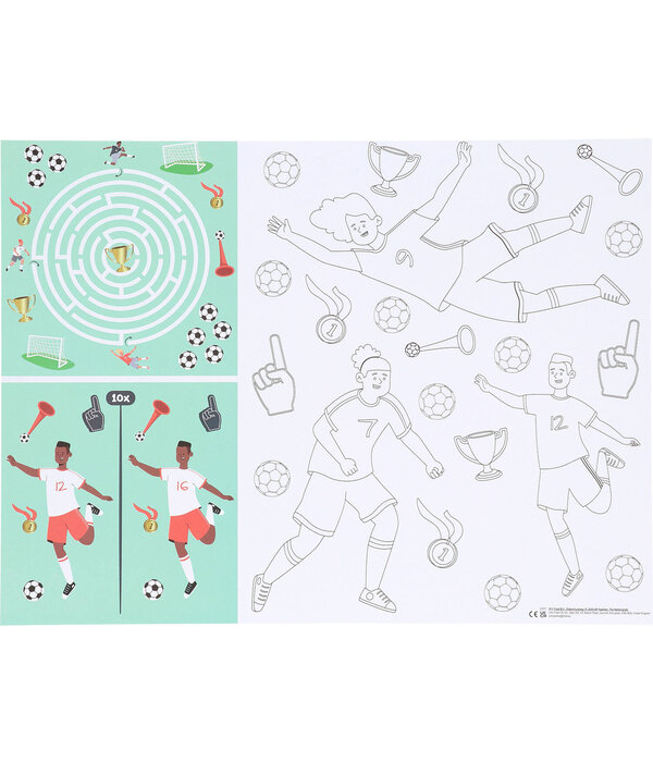 Fantastic Voetbal Activiteiten Placemat (6st)