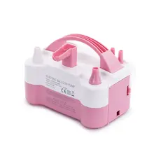 Elektrische Ballonpomp Roze met twee uitgangen