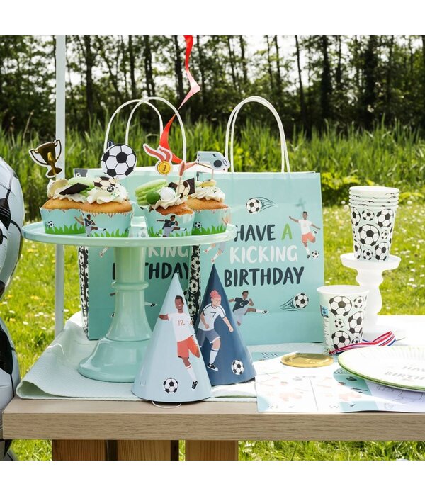 Fantastic Voetbal Cupcake Decoratie Set (6st)