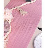 Oud Roze Tafel Loper (28cmx3m)
