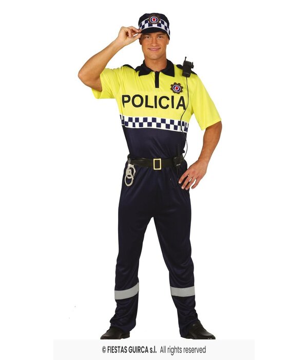 Lokale Spaanse Politie Kostuum Man