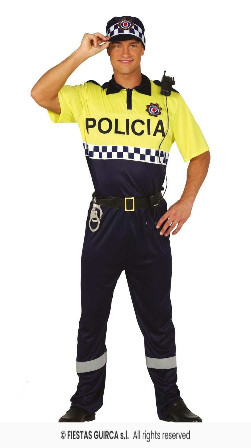 Lokale Spaanse Politie Kostuum Man afbeelding