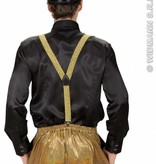 Bretels lurex goud