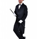 Slipjas zwart, niet gevoerd