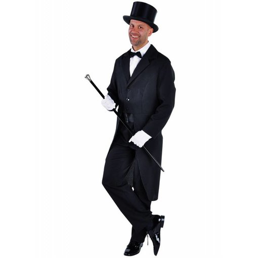 Slipjas zwart, niet gevoerd