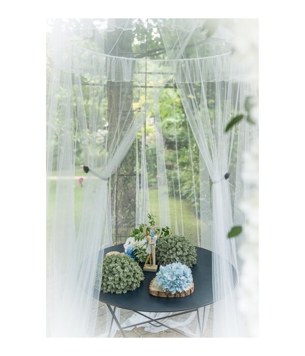 Bruiloft Klamboe Tule Wit (100x230cm)