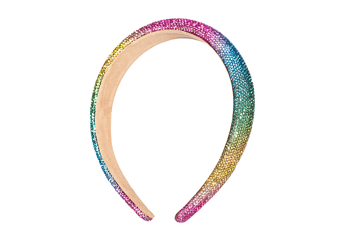 Haarband Regenboog Strass afbeelding