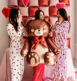 Staande Folieballon Teddybeer Bruin (75x84cm)