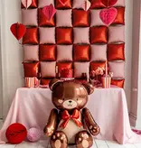 Staande Folieballon Teddybeer Bruin (75x84cm)
