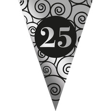 Vlaggenlijn 25 Jaar Jubileum Zilver (5m)