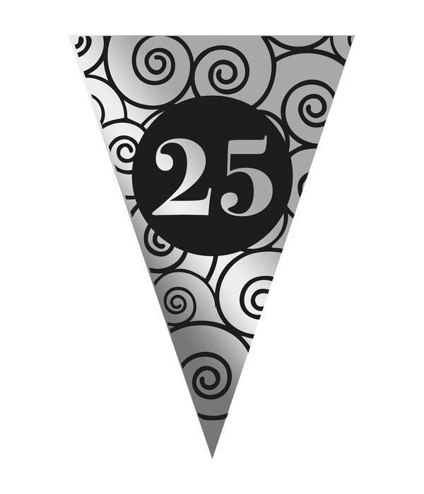 Vlaggenlijn 25 Jaar Jubileum Zilver (5m)