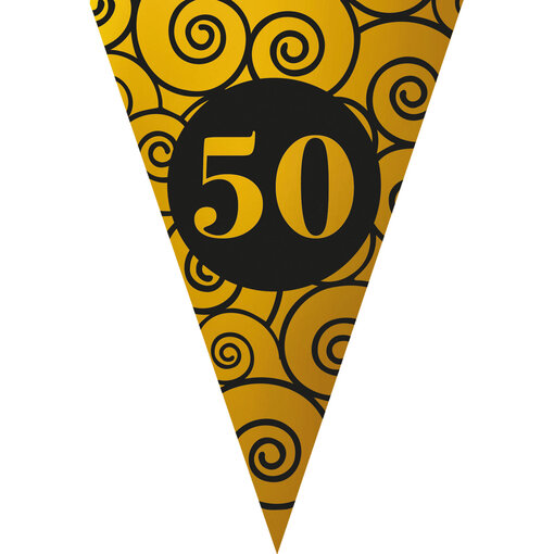 Vlaggenlijn 50 Jaar Jubileum Goud (5m)