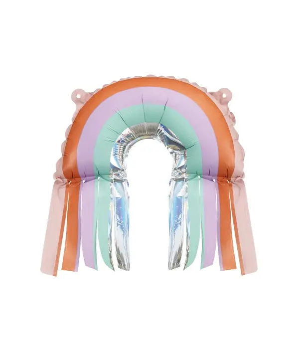 Folieballon Regenboog Met Franjes (38x41cm)