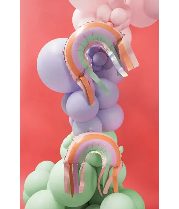 Folieballon Regenboog Met Franjes (38x41cm)