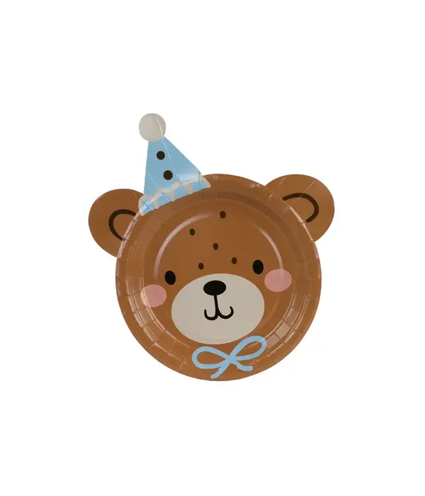 Teddybeer Bordjes 21x23cm (6st)