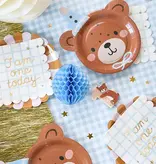Teddybeer Bordjes 21x23cm (6st)