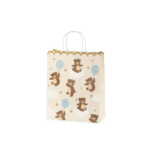 Cadeautas Teddybeertjes Cream