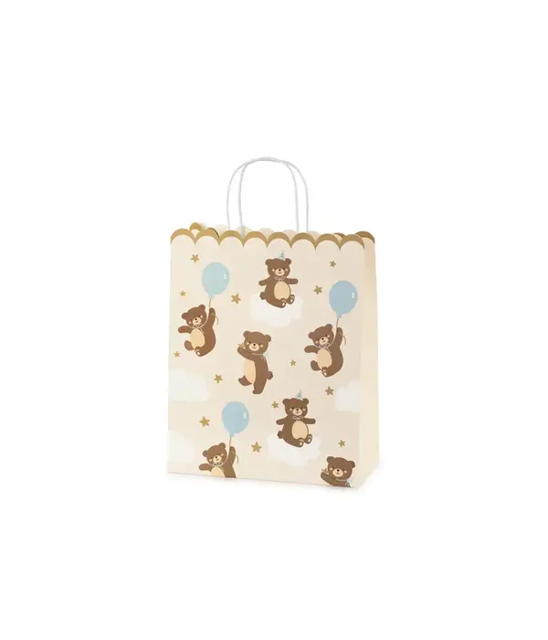 Cadeautas Teddybeertjes Cream