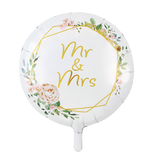 Mr & Mrs Bloemen Folieballon (46cm)