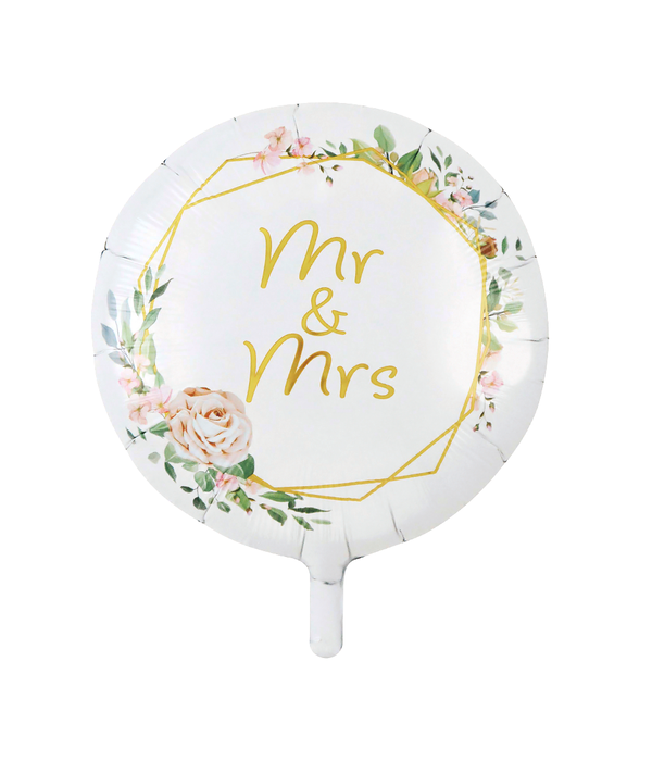 Mr & Mrs Bloemen Folieballon (46cm)