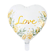 Hartvormige Love Folieballon Goud (46cm)