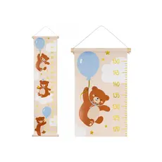 Groei Meetlat Muur Teddybeer (24x100cm)