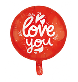 Ronde I Love You Folieballon Rood (46cm)