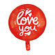 Ronde I Love You Folieballon Rood (46cm)