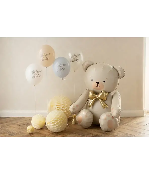 Ballonnen Welcome Baby Blauw Mix Professional (6st)