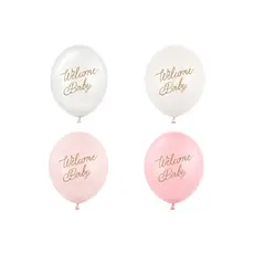 Ballonnen Welkom Baby Roze Mix Professional (50st)