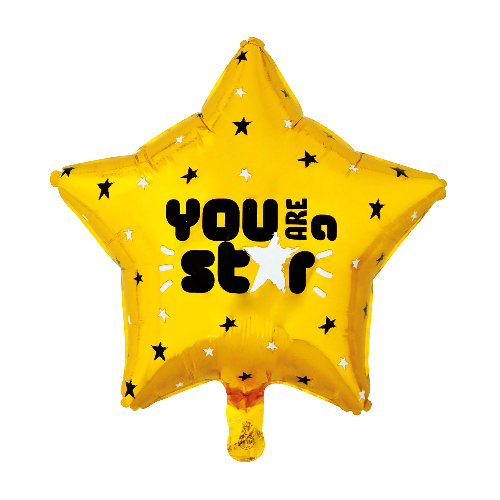 You Are A Star Folieballon Stervorm Goud (46cm) afbeelding