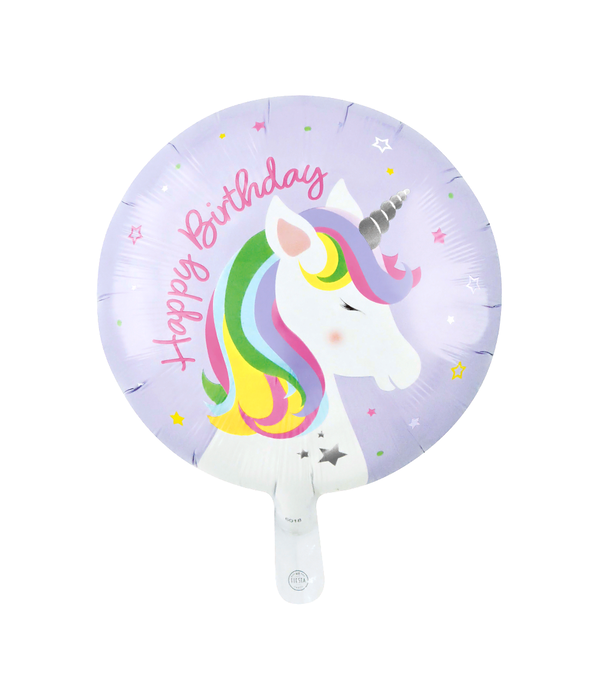 Happy Birthday Eenhoorn Folieballon (46cm)