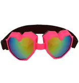 Party Skibril Hartjes Roze Festilove
