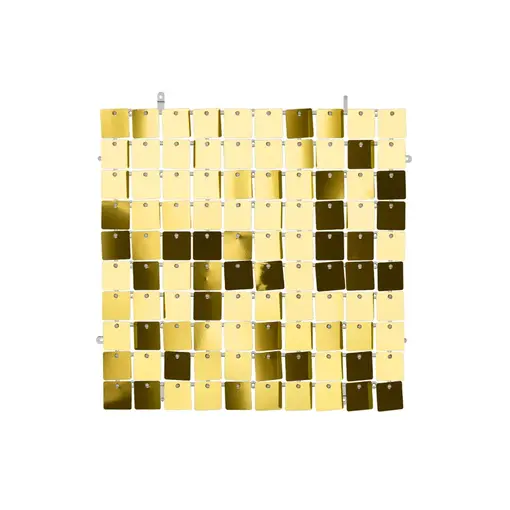 Gouden Paillettenpaneel Backdrop Vierkant (30x30cm)