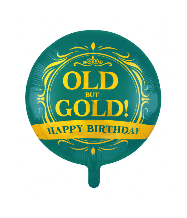 Happy Birthday Old But Gold Folieballon (46cm)