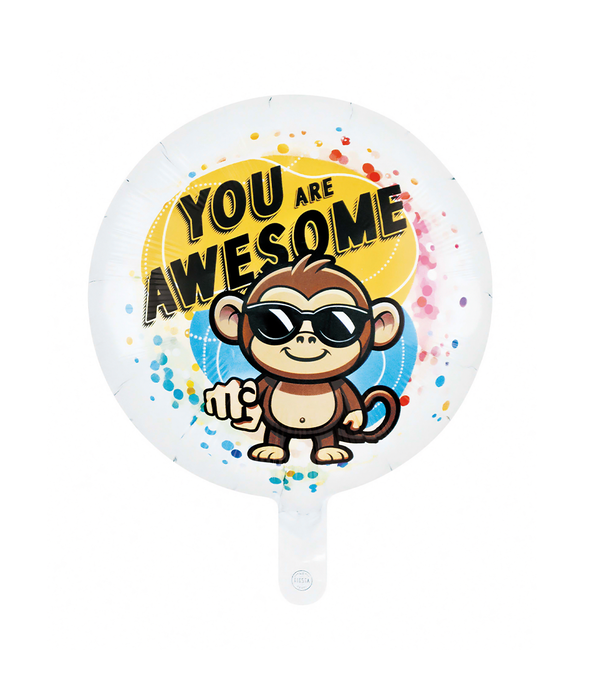 You Are Awesome Folieballon Aap Rond (46cm)