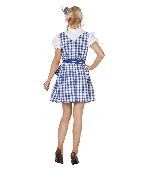 Dirndl Brigitte blauw