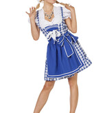 Dirndl Brigitte blauw