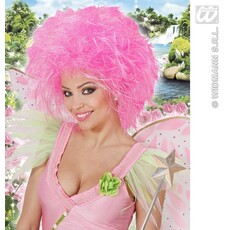 Pruik Fee Neon Roze