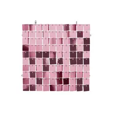 Licht Roze Paillettenpaneel Backdrop Vierkant (30x30 cm)