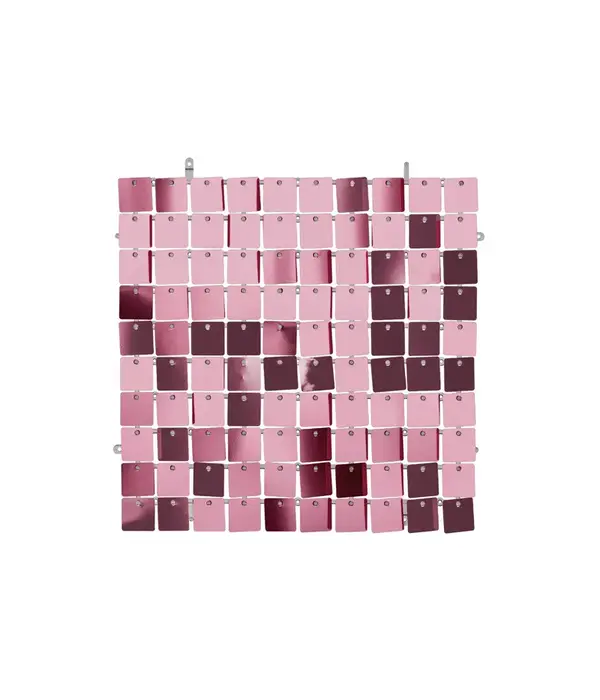 Licht Roze Paillettenpaneel Backdrop Vierkant (30x30 cm)