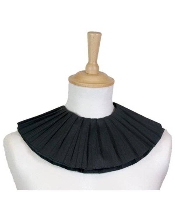 Pietenkraag zwart crêpepapier (2 lagen)