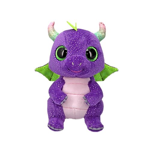 Ty Knuffel Daphne Paarse Dino 15cm