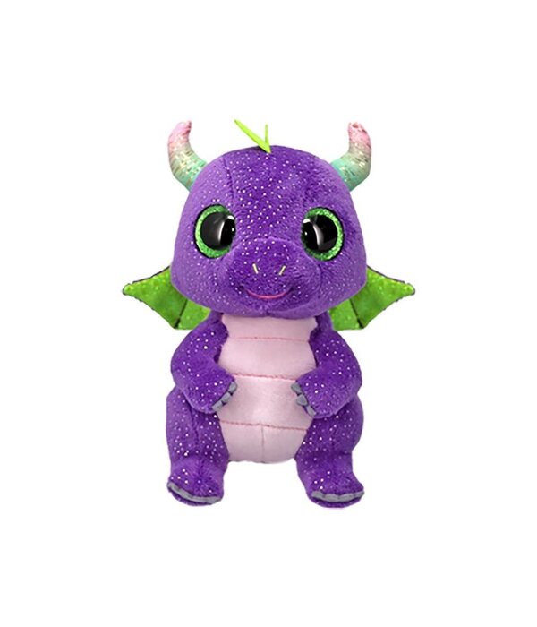 Ty Knuffel Daphne Paarse Dino 15cm