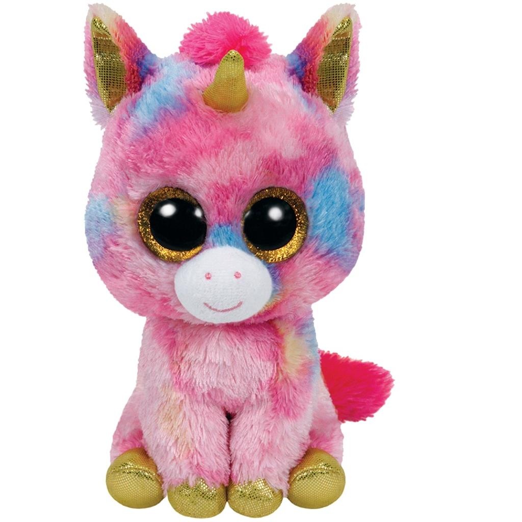 Ty Beanie Boo Knuffel Eenhoorn Fantasia afbeelding