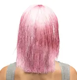 Pruik Lange Bobline Crazy Roze