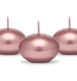 Drijvende Kaars Metallic Rose Goud (50st)