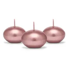 Drijvende Kaars Metallic Rose Goud (50st)