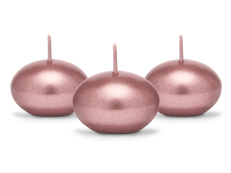 Drijvende Kaars Metallic Rose Goud (50st) afbeelding