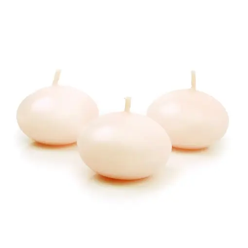 Drijvende Kaars Mat Creme (50st)